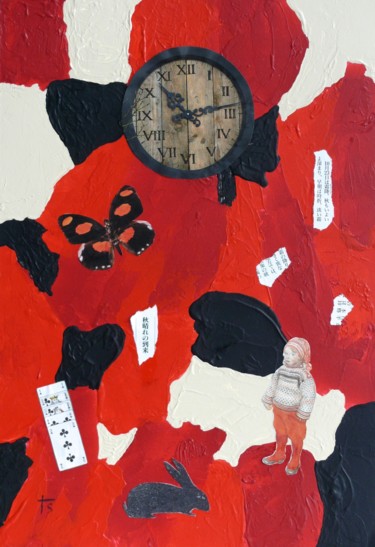 Peinture intitulée "Le temps 4" par Martine Seegmann, Œuvre d'art originale, Acrylique