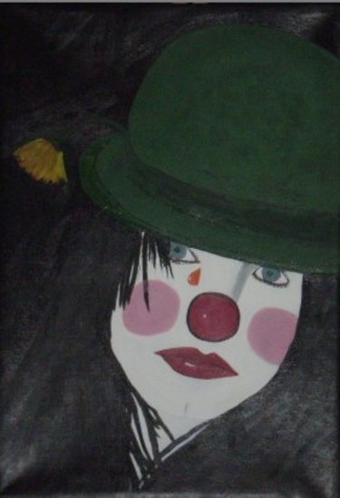 Painting titled "Clown" by Shearart.Blogspot, Original Artwork