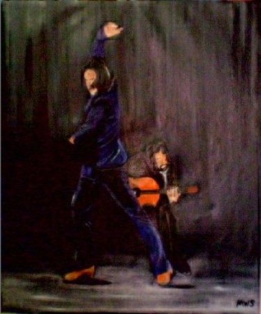 Painting titled "Flamenco male 1" by Shearart.Blogspot, Original Artwork