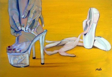 Painting titled "Double Shift" by Shearart.Blogspot, Original Artwork, Oil