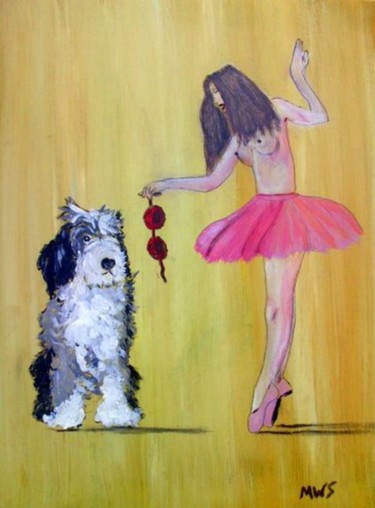 Painting titled "Beauty and the Beast" by Shearart.Blogspot, Original Artwork, Oil
