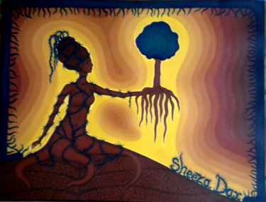 Peinture intitulée "plantezdesarbres" par Sheeza N'Art, Œuvre d'art originale, Acrylique