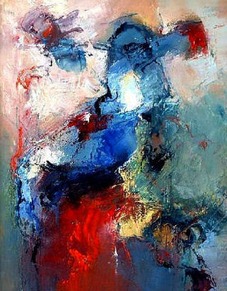 z.t Schilderij getiteld "z.t" door Shefqet Avdush Emini, Origineel Kunstwerk