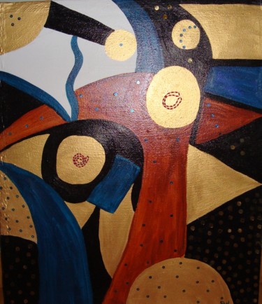 Malerei mit dem Titel "Exotic Splendour" von Shelina Khimji, Original-Kunstwerk, Acryl
