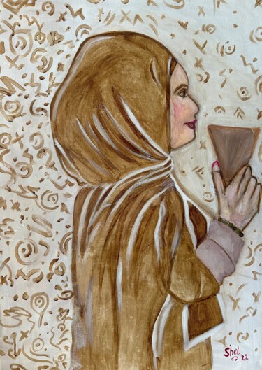 Pittura intitolato "Elegance" da Shelina Khimji, Opera d'arte originale, Acrilico Montato su Telaio per barella in legno