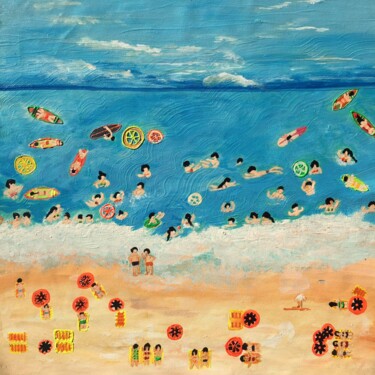 Pintura intitulada "summer time" por Shelja_arts Shelja Garg, Obras de arte originais, Acrílico