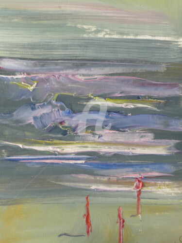 Peinture intitulée "Sea colour" par Shelleigh Ocio, Œuvre d'art originale, Huile