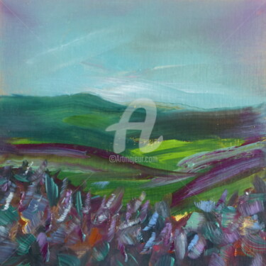 Peinture intitulée "Yorkshire Dales" par Shelleigh Ocio, Œuvre d'art originale, Huile