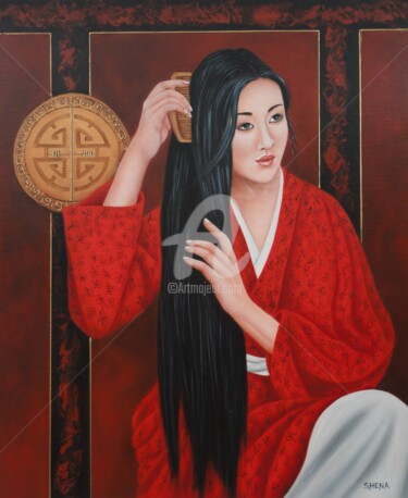 Painting titled "Chan" by Shena Ajuelos, Original Artwork