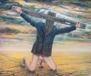 Картина под названием "Hibernate Сonscious…" - Sergey Shenderovsky, Подлинное произведение искусства, Масло
