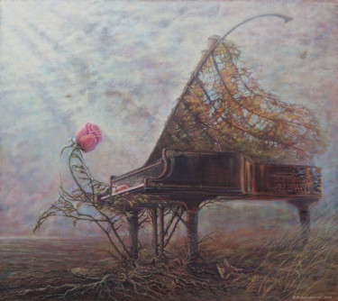 Malerei mit dem Titel "Music of the Enligh…" von Sergey Shenderovsky, Original-Kunstwerk, Öl