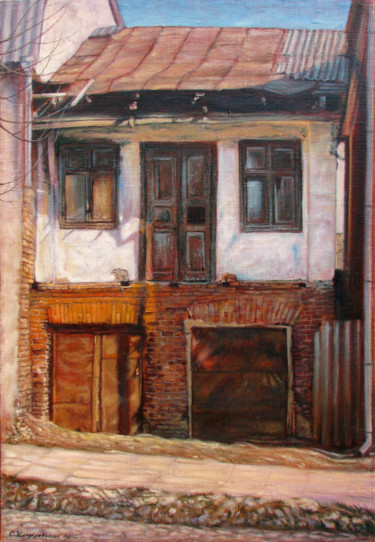 Картина под названием "Khaym`s House" - Sergey Shenderovsky, Подлинное произведение искусства, Масло