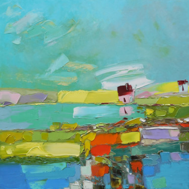 The lake Painting titled "The lake" by Andria Shengelia, Original Art, Oil