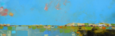 Pintura intitulada "Lake Paliastomi" por Andria Shengelia, Obras de arte originais, Óleo