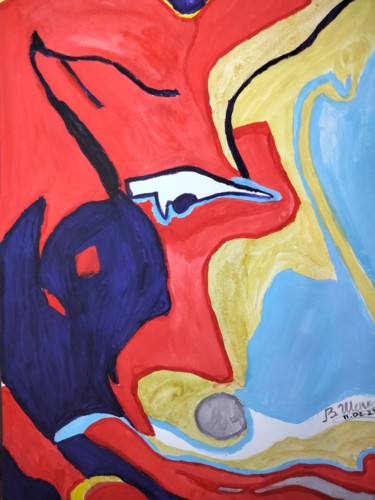 "Исцеление" başlıklı Tablo Валерий Шенк tarafından, Orijinal sanat, Guaş boya