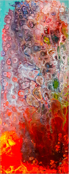 Картина под названием "Аморфная вселенная" - Sherri Voils, Подлинное произведение искусства, Акрил