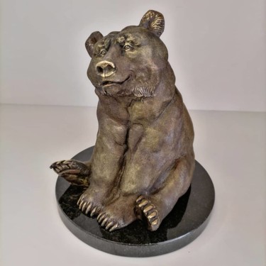 Scultura intitolato "Медведь" da Andrei Ipatov, Opera d'arte originale, Bronzo