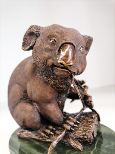 Sculpture intitulée "Скульптура "Коала"" par Андрей Ипатов, Œuvre d'art originale, Bronze