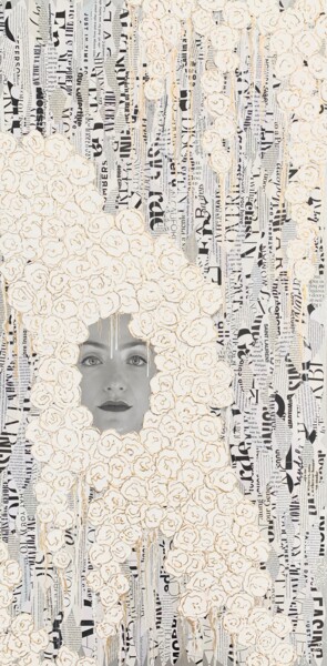 Картина под названием "She Is Chaos And Be…" - Sheryl Goodman, Подлинное произведение искусства, Акрил Установлен на Деревян…