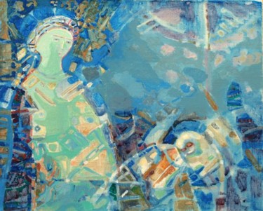 Painting titled "Утро" by Vladimir Shevardin, Original Artwork, Oil