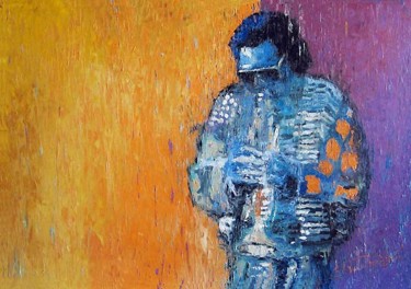 Peinture intitulée "Jazz MIles Davis" par Yuriy Shevchuk, Œuvre d'art originale, Huile