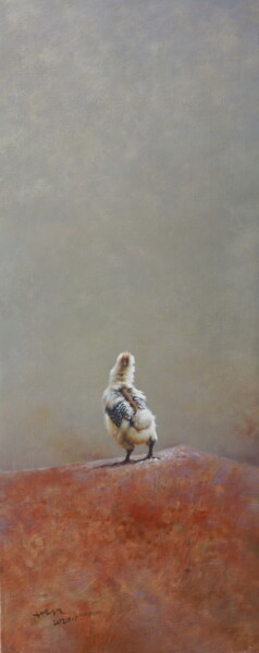 绘画 标题为“小芦花的背影” 由世江 刘, 原创艺术品, 油