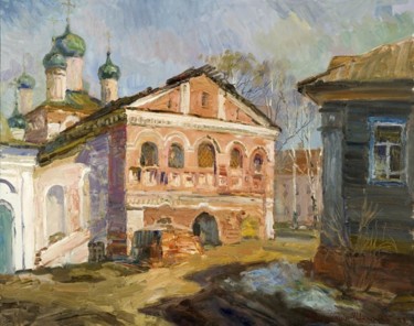 Painting titled "Углич. Весна." by Vasilii Shikhanov, Original Artwork
