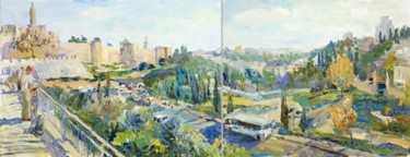 Картина под названием "Иерусалим. Солнечны…" - Василий Шиханов, Подлинное произведение искусства