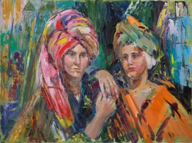 Картина под названием "Сестры" - Василий Шиханов, Подлинное произведение искусства