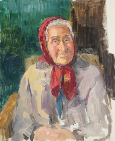 绘画 标题为“Бабушка Лиза” 由Василий Шиханов, 原创艺术品