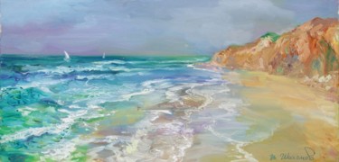 Картина под названием "Море в пасмурный де…" - Василий Шиханов, Подлинное произведение искусства