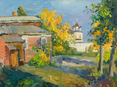 Картина под названием "Борисоглеб. Сентябр…" - Василий Шиханов, Подлинное произведение искусства, Масло