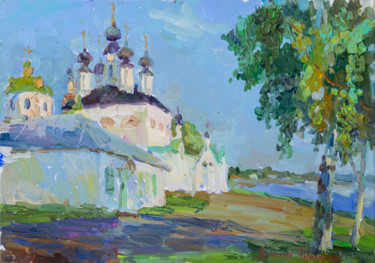 Картина под названием ""У храма св.Прокопи…" - Василий Шиханов, Подлинное произведение искусства