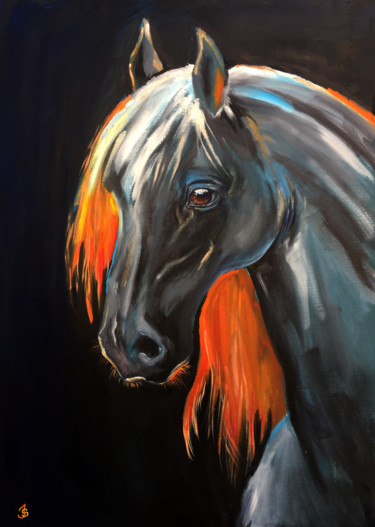 Pintura titulada "Carrot" por Jessica Shilling, Obra de arte original, Oleo