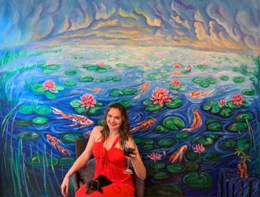 Картина под названием "Mural" - Jessica Shilling, Подлинное произведение искусства, Акрил