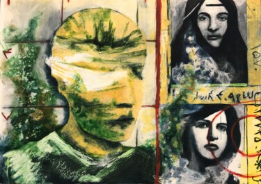Malerei mit dem Titel "Identity 8" von Shima Ghasemi, Original-Kunstwerk, Acryl