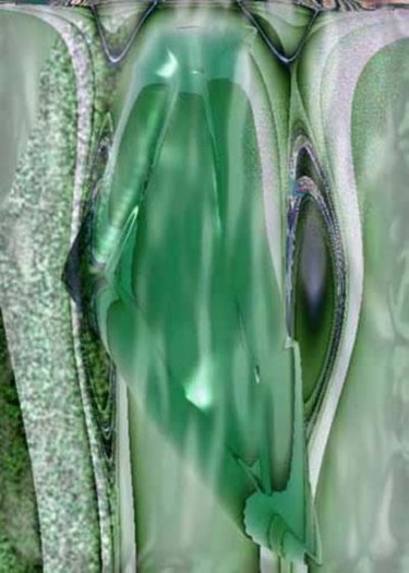 Digital Arts titled "Emerald Crystal Und…" by Susan Graves, Original Artwork