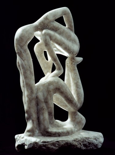 Sculpture titled "Amnon and Tamar" by Shimon Drory, Original Artwork