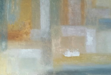 Pittura intitolato "Abstraccion soñando" da Mercedes Gordo, Opera d'arte originale, Olio Montato su Pannello di legno