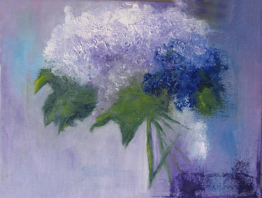 Painting titled "Lilac dreams" by Mercedes Gordo, Original Artwork, Oil