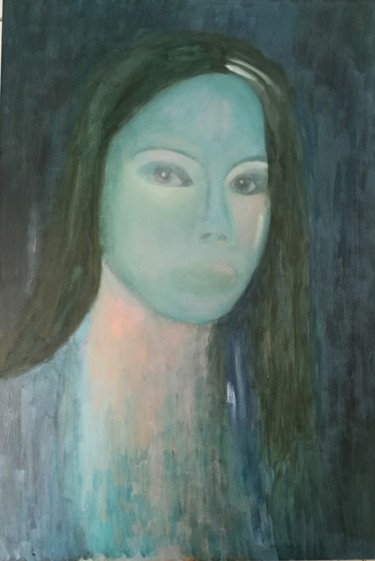 Pintura intitulada "Intensidad" por Mercedes Gordo, Obras de arte originais, Óleo