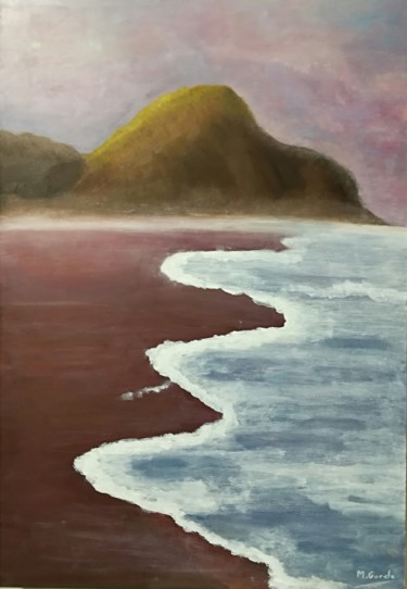 Schilderij getiteld "La Roca" door Mercedes Gordo, Origineel Kunstwerk, Olie