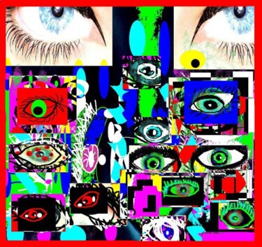 Arte digital titulada "Miradas" por Shireley, Obra de arte original