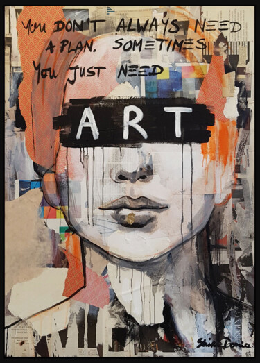 Pintura titulada "ART" por Shirin Donia, Obra de arte original, Acrílico Montado en Otro panel rígido