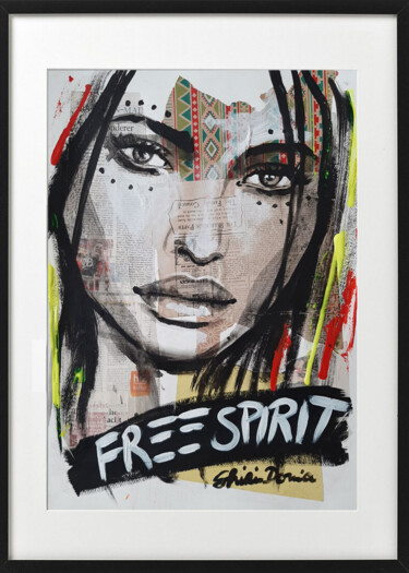 Malerei mit dem Titel "FREE SPIRIT 2" von Shirin Donia, Original-Kunstwerk, Acryl