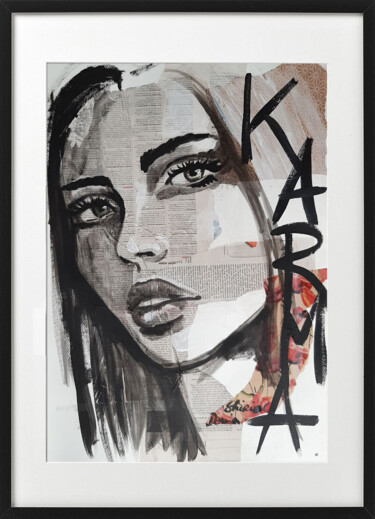 Ζωγραφική με τίτλο "KARMA 1" από Shirin Donia, Αυθεντικά έργα τέχνης, Ακρυλικό