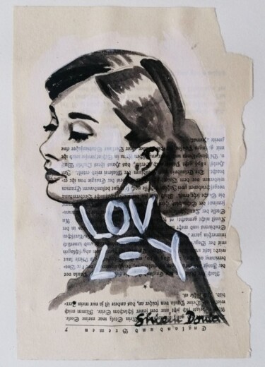Painting titled "LOVLEY" by Shirin Donia, Original Artwork, Acrylic Mounted on Other rigid panel