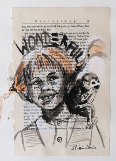 Картина под названием "WONDERFUL" - Shirin Donia, Подлинное произведение искусства, Акрил Установлен на Другая жесткая панель
