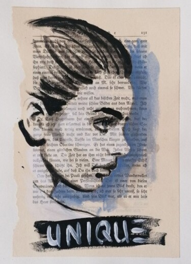Картина под названием "UNIQUE" - Shirin Donia, Подлинное произведение искусства, Акрил Установлен на Другая жесткая панель