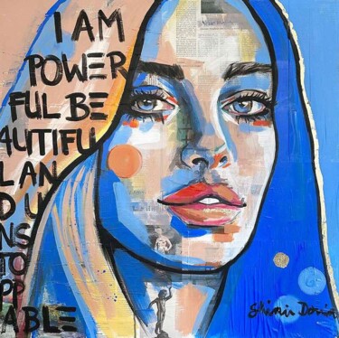 Painting titled "POWERFUL" by Shirin Donia, Original Artwork, Acrylic